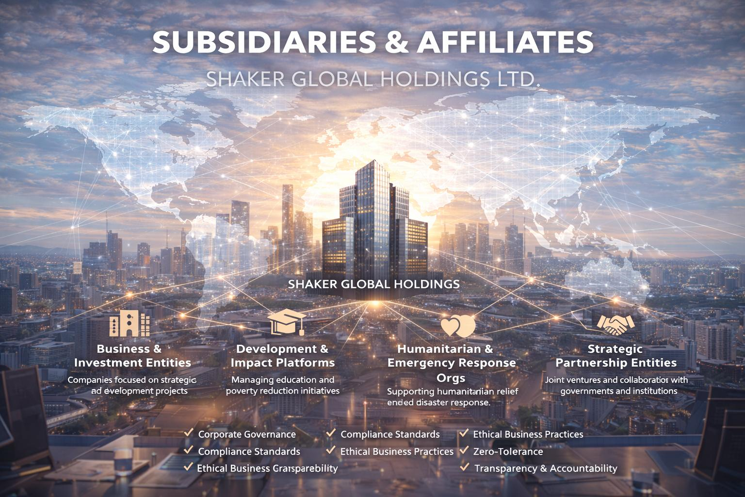 Subsidiaries and affiliates under centralized governance